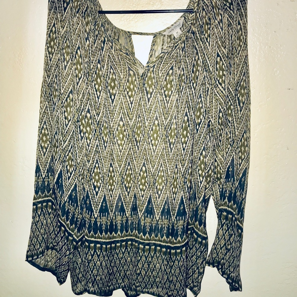 Lucky Brand sheer blouse